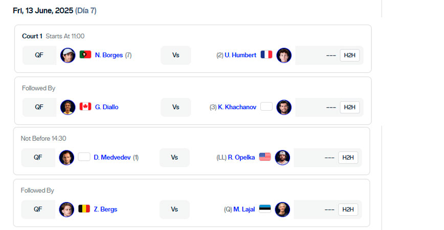 atp hertogenbosch horarios viernes 13 junio 2025